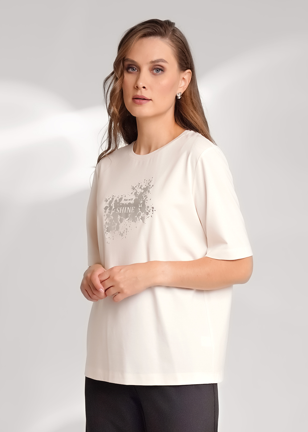 Футболка жен   (АРТ. 156702/193иэ_п)