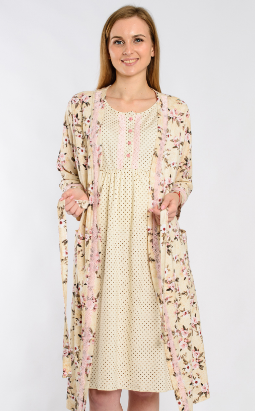 Комплект (халат + н/с)  д/беременных жен (АРТ. 1315)