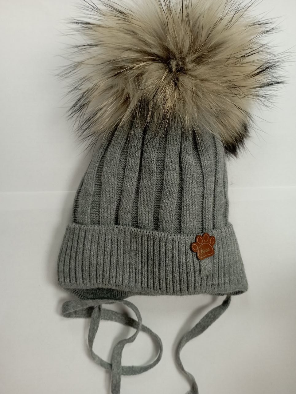Шапка-baby зима Лапка-bear енот (АРТ. ЗШМ22-592)