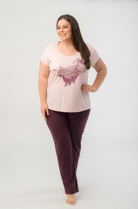 Комплект жен (футболка+брюки) (АРТ. 81574)