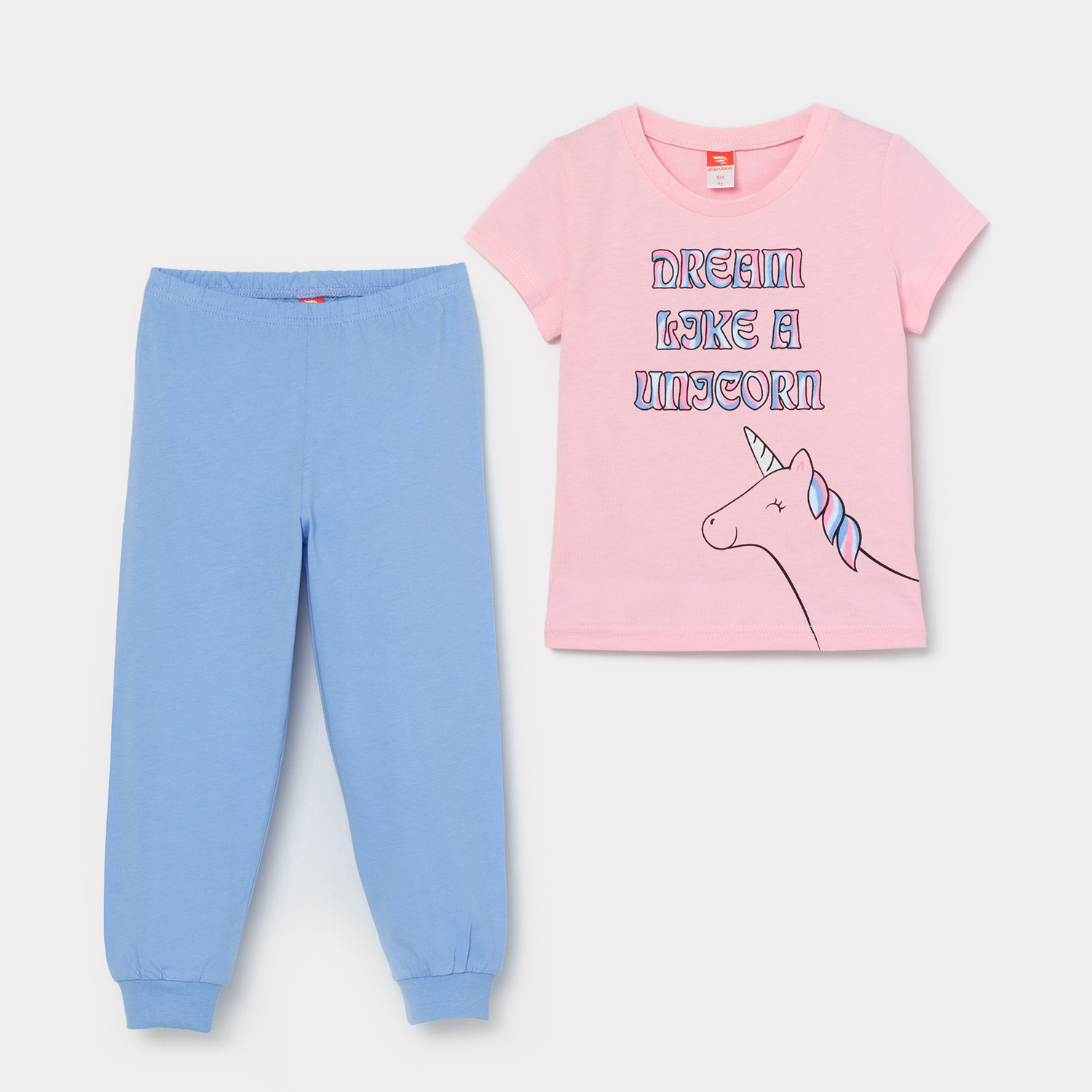 Комплект дев (футболка, брюки) (АРТ. CSKG 50011)