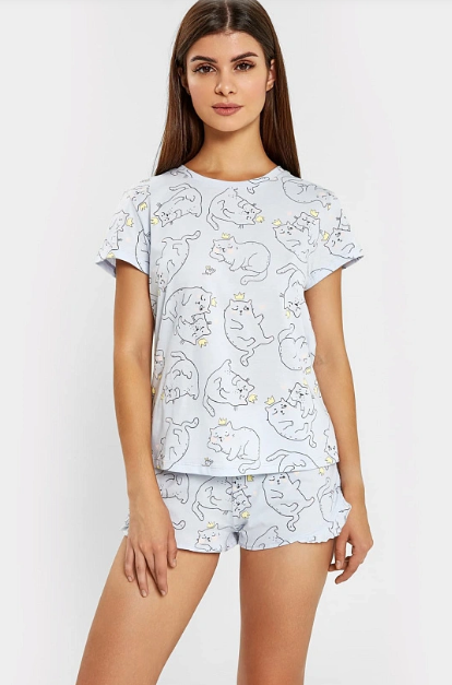Комплект жен (футболка+шорты) (АРТ. 592304)