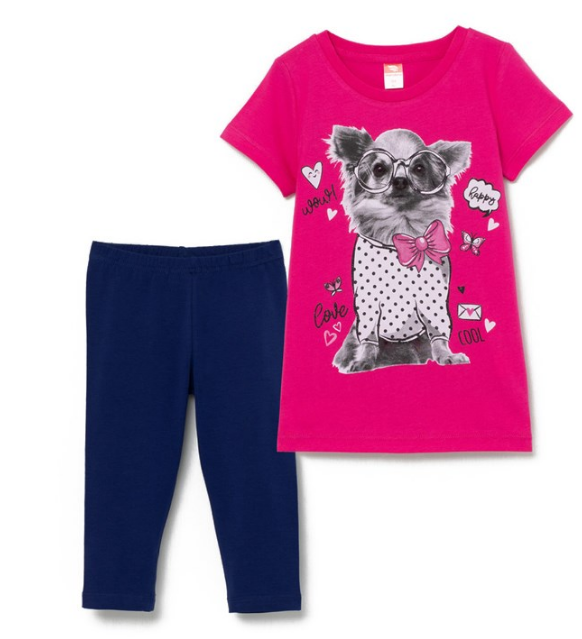 Комплект (футболка, бриджи) дев (АРТ. CWKG 90068)