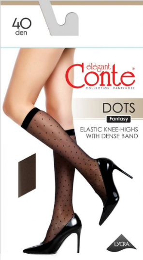 Получулки (гольфы) жен CONTE ELEGANT DOTS (АРТ. 21С-147СП)