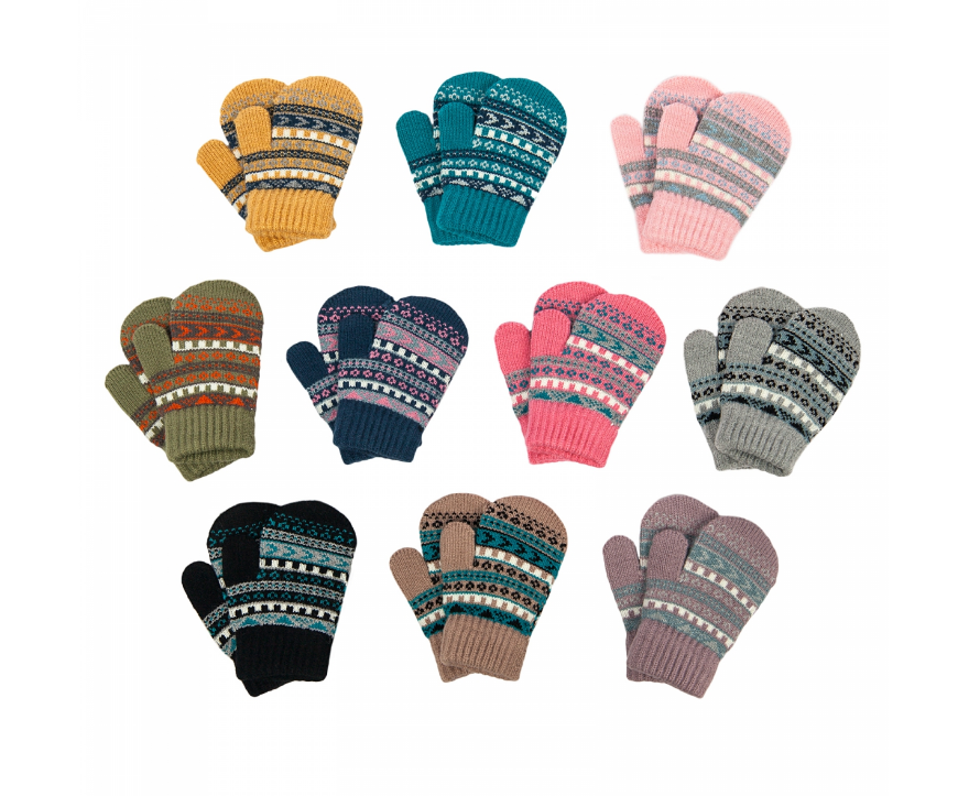 Варежки дет трикотажные (АРТ. M533-S)