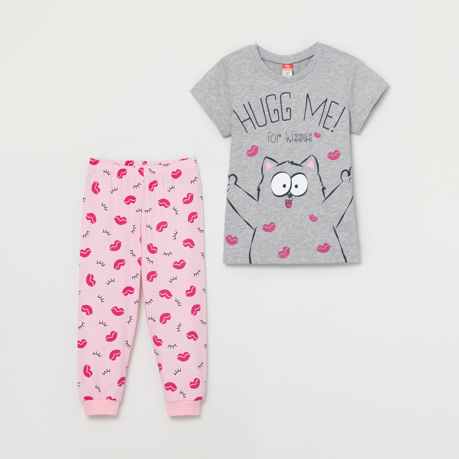 Комплект дев  (футболка, брюки) (АРТ. CSBG 50035)