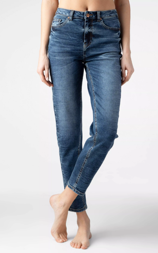Брюки джинсовые жен Mom Slim (АРТ. CON-281)