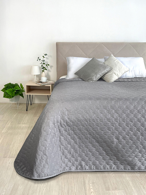 Покрывало 1,5 микрофибра (АРТ. ПС-серый)