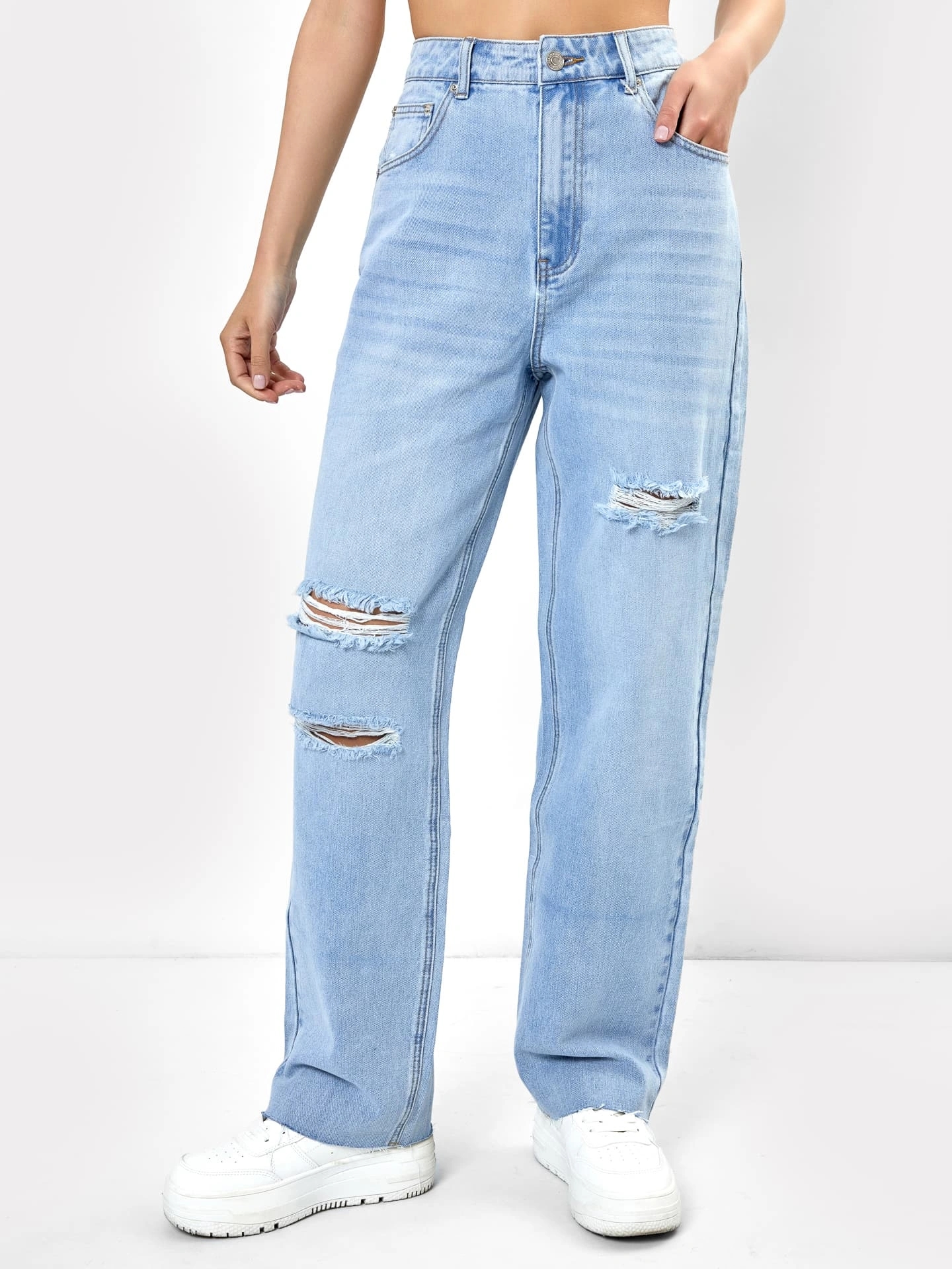 Брюки джинсовые жен (АРТ. 2023-DTW701)