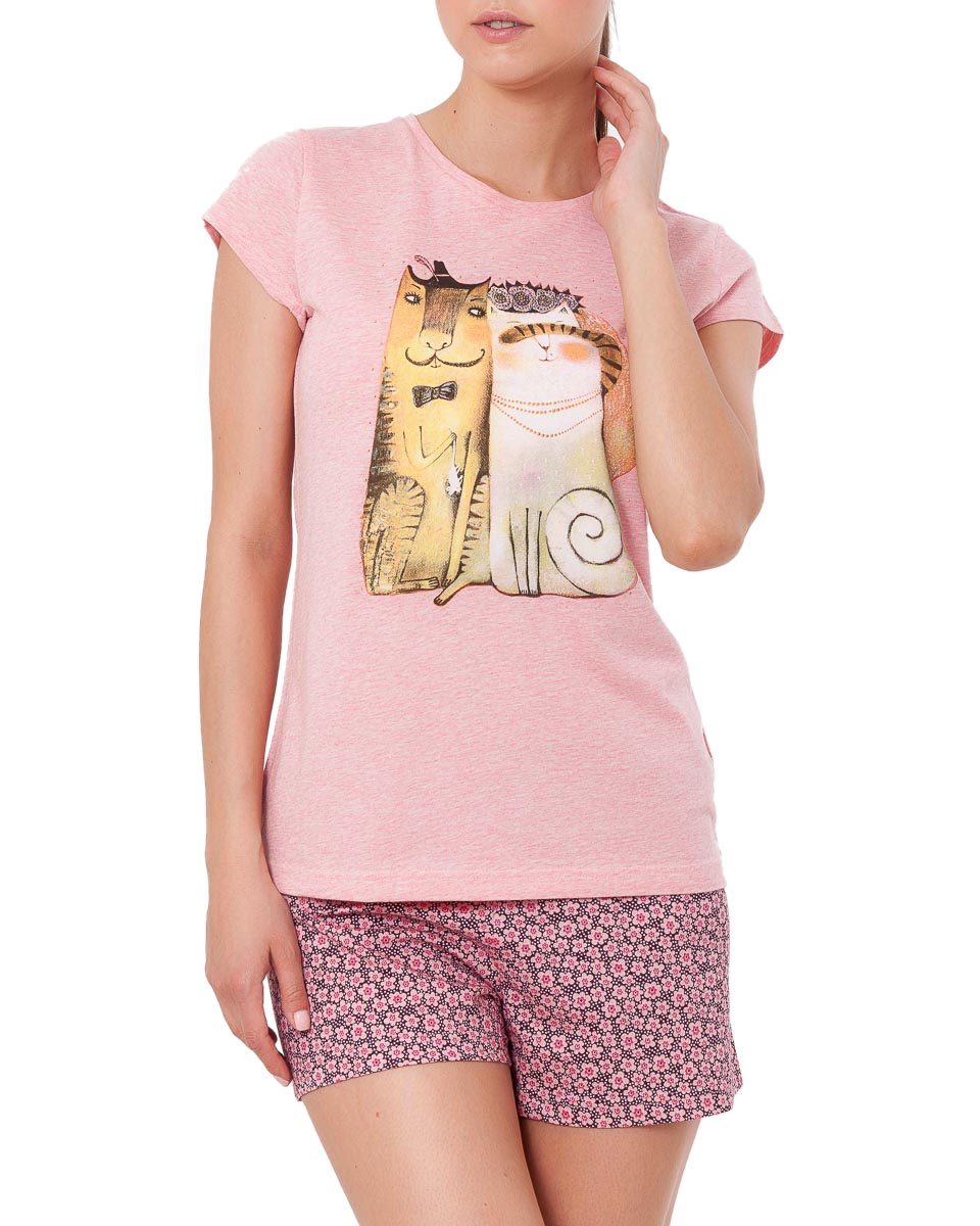 Пижама жен(фуфайка+шорты)   (арт.692-0) (АРТ. 562276)