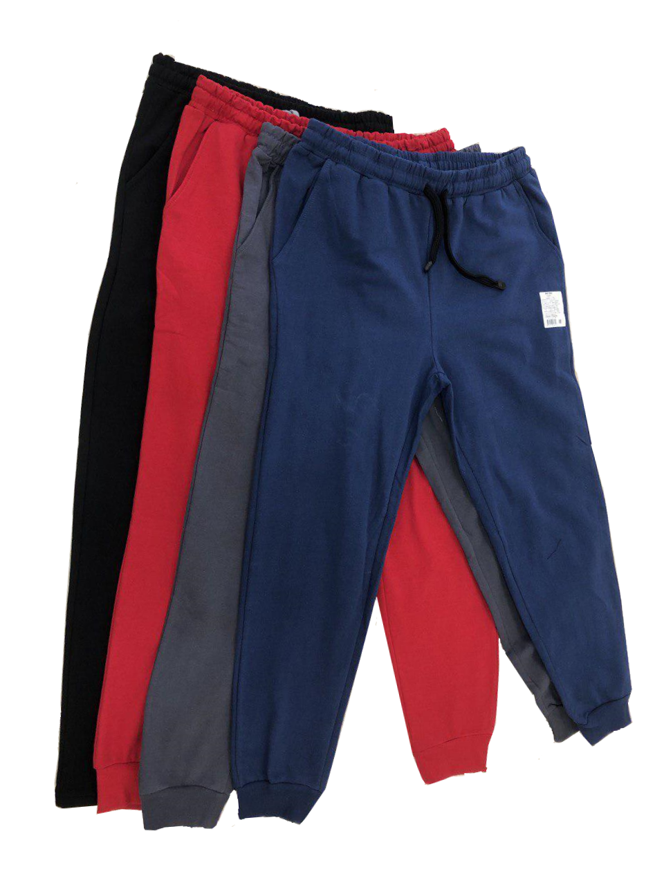 Брюки футер  ( рост 170/182  черный, т-синий,т-серый, красный) (АРТ. Брюки футер)