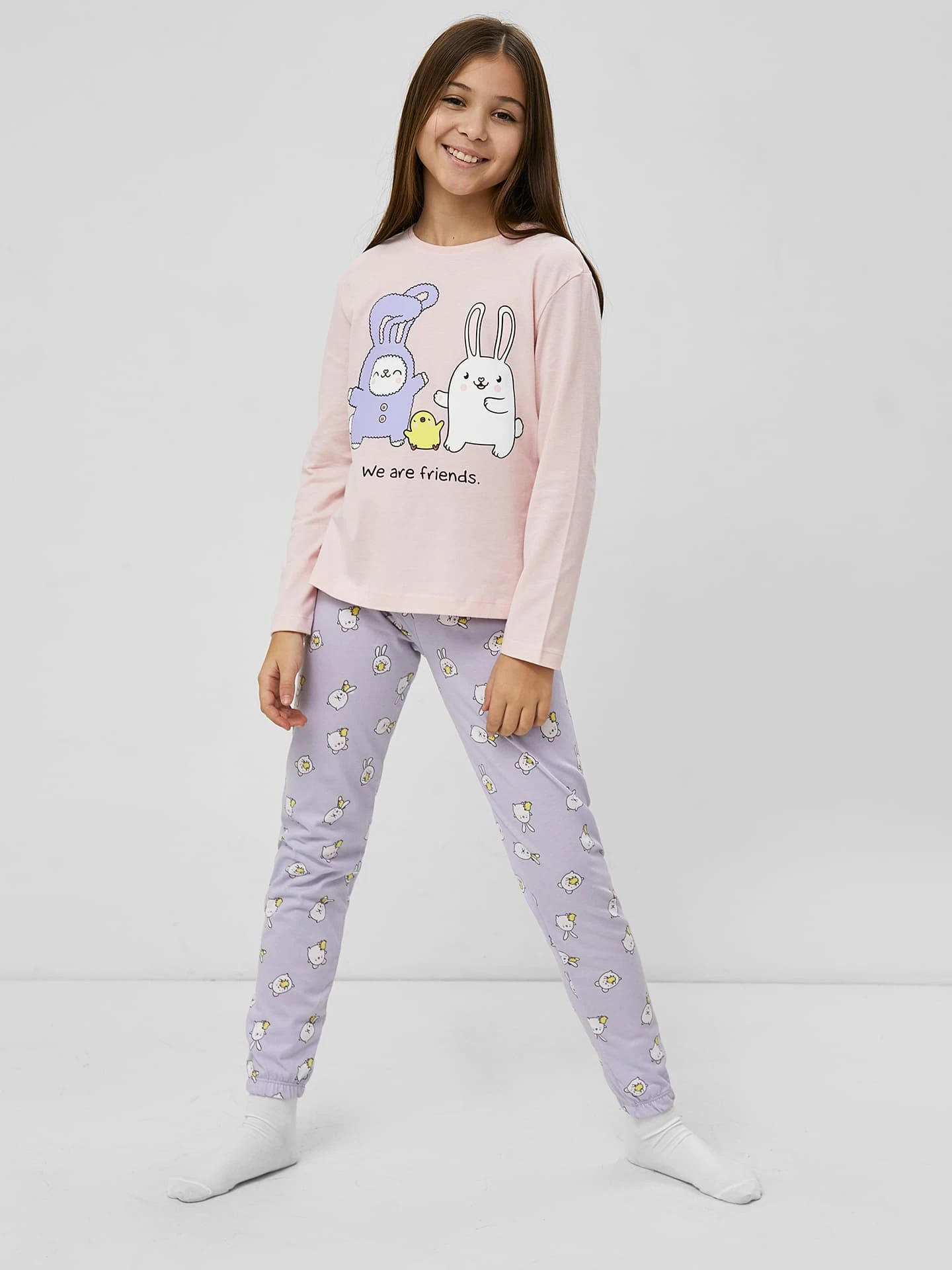 Комплект дев (джемпер, брюки) (АРТ. 567726)