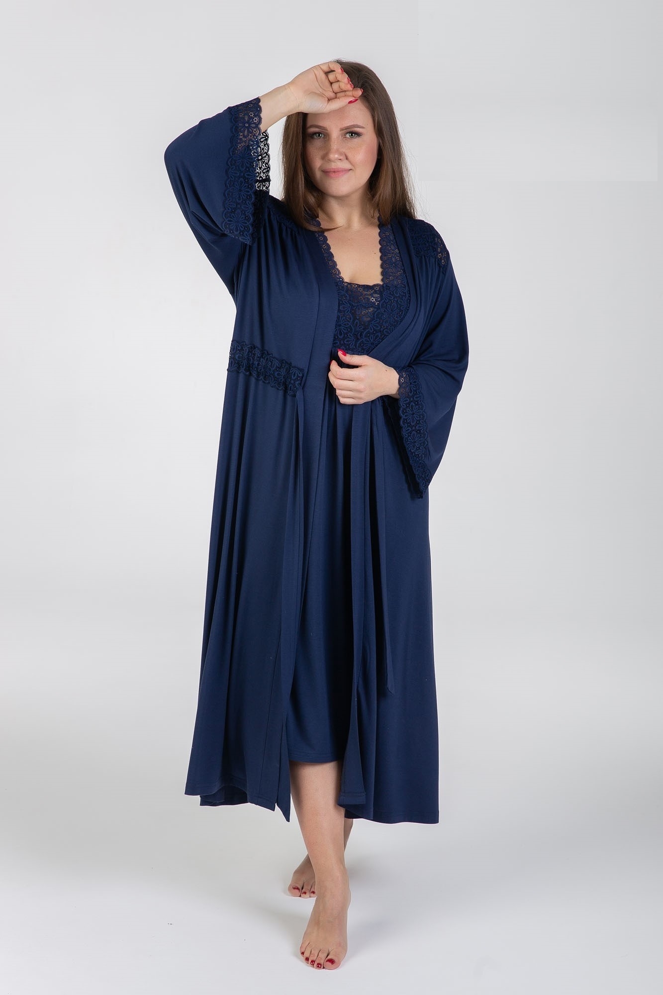 Комплект жен (халат+сорочка) (АРТ. 20-317/1)