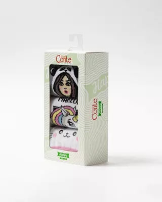 Носки жен. хлопковыеHAPPY (1упак-3шт) (АРТ. 18С-227СП упак-3шт)