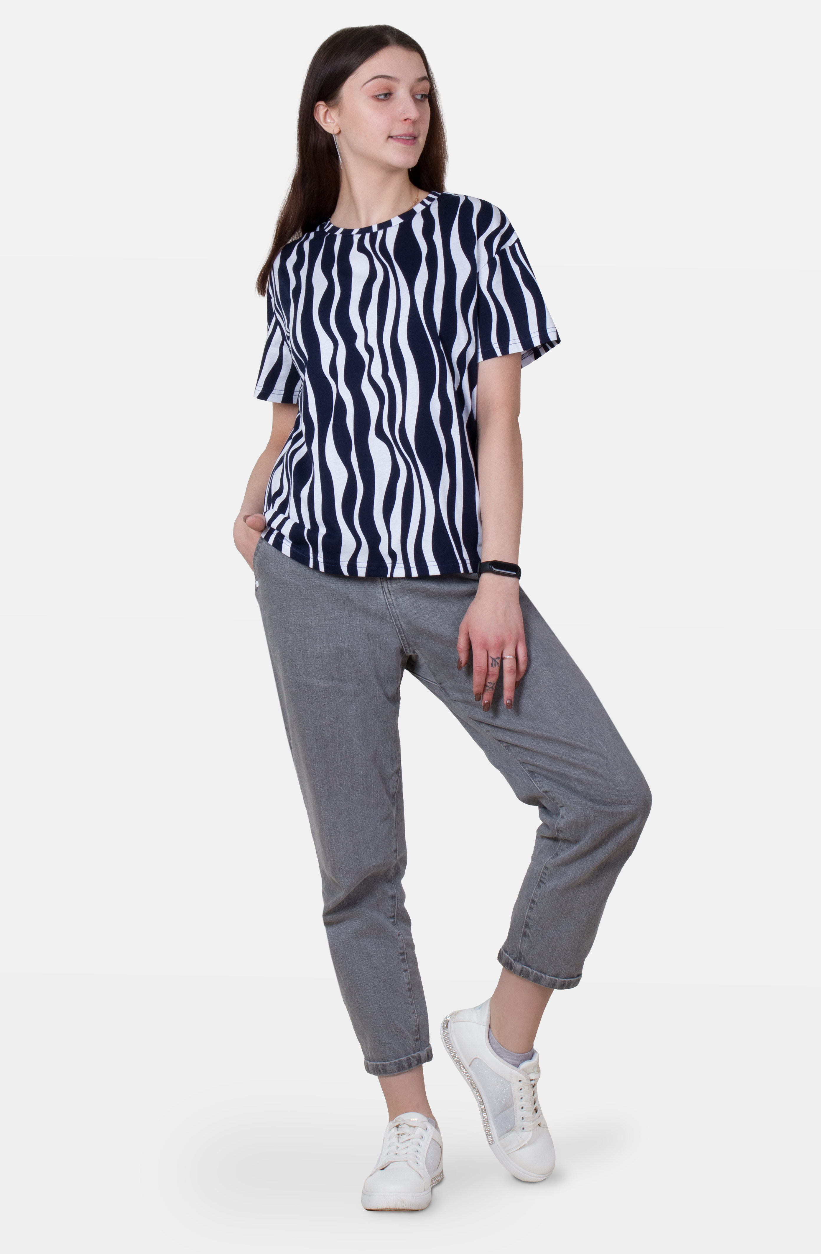 Футболка  жен "Зигзаг" (АРТ. Ф-67)