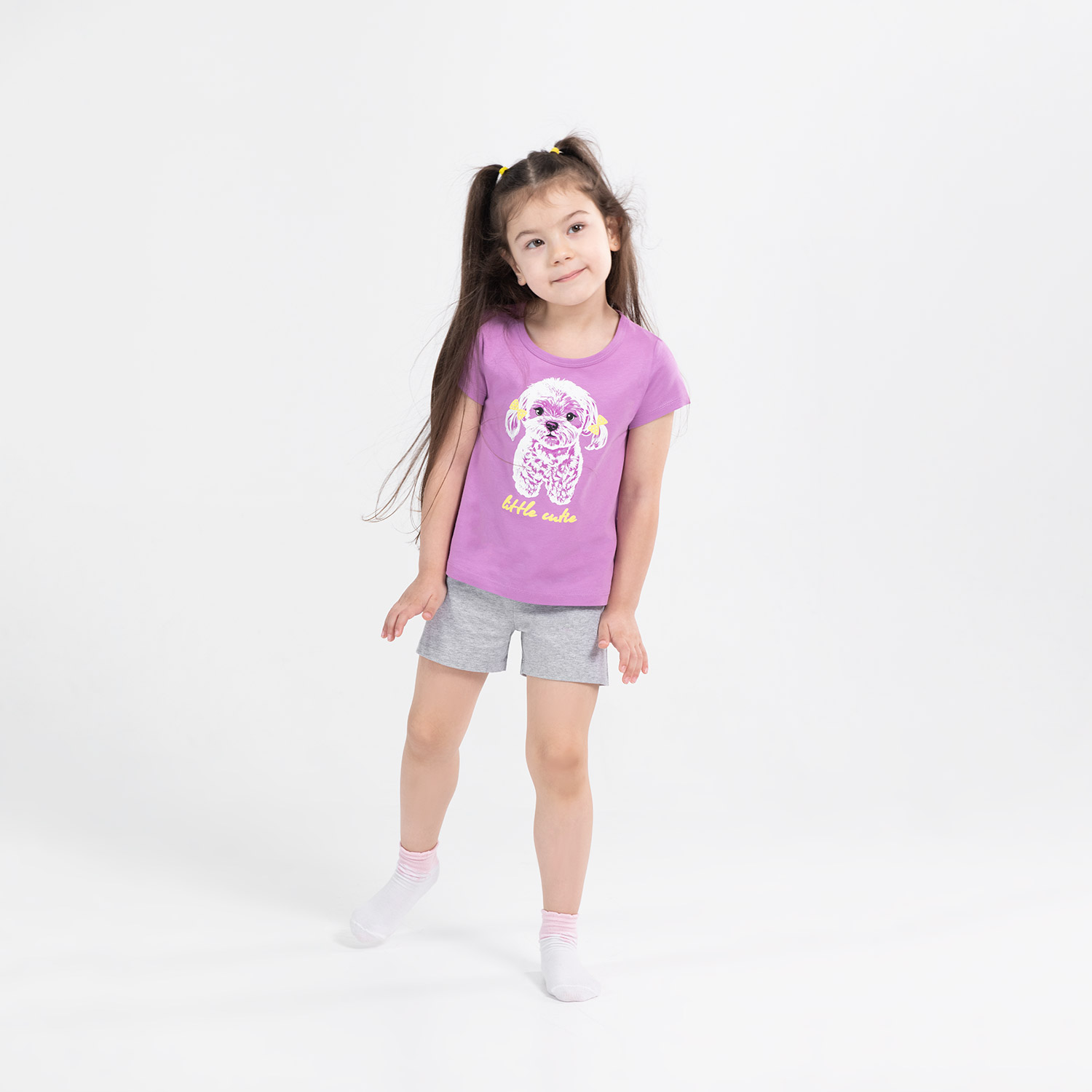 Комплект дев (футболка, шорты) (АРТ. CSKG 50007)