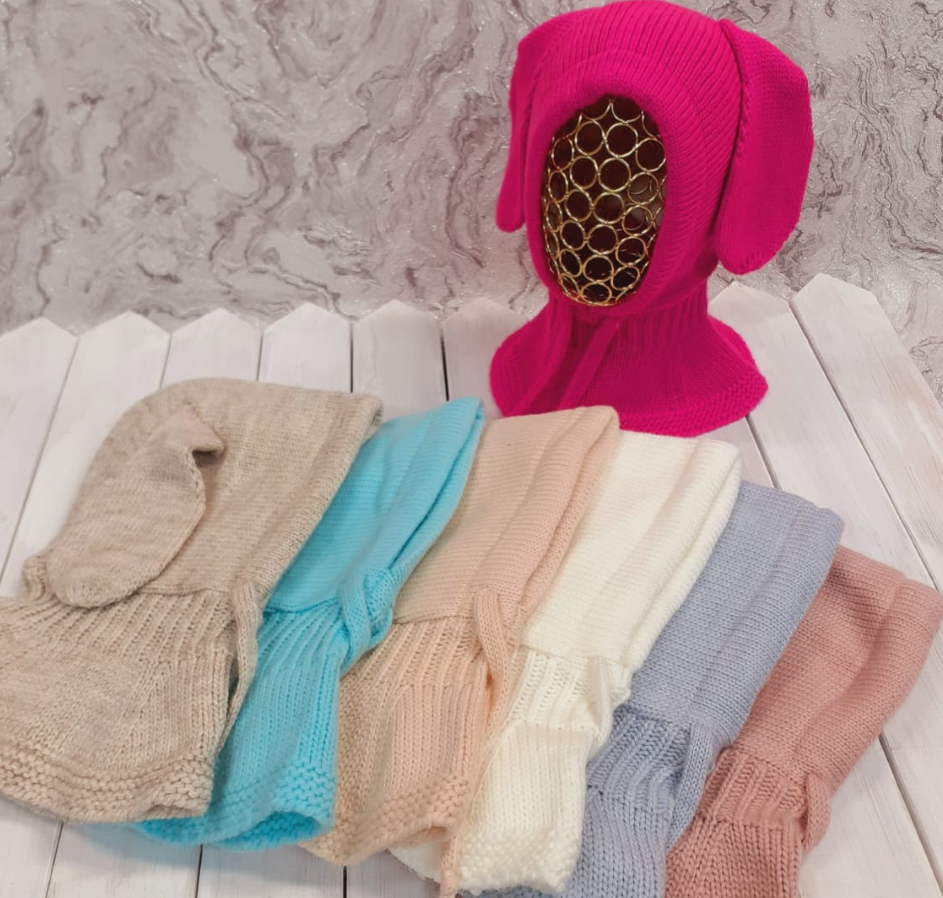 Шлем на флисе Зайка (АРТ. ЗШД23-197)