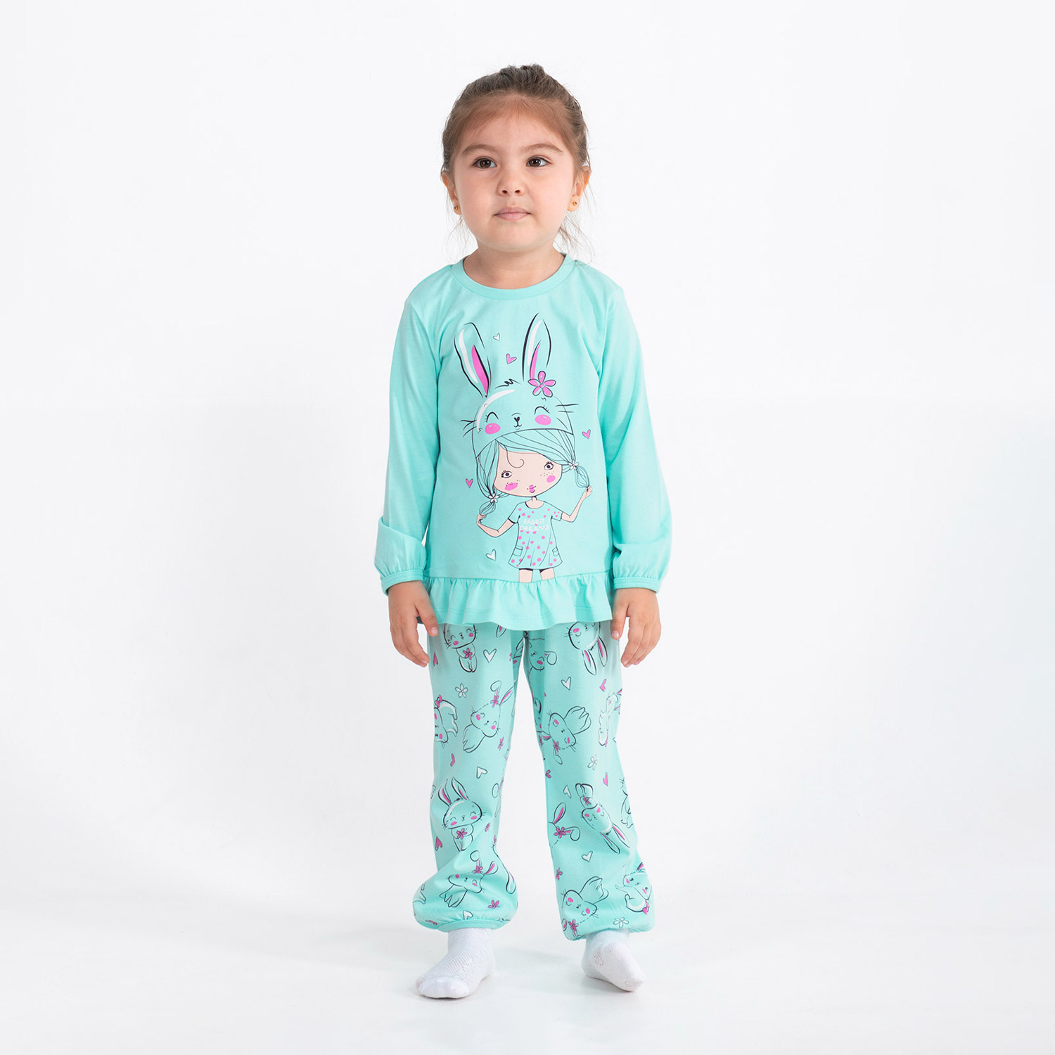 Комплект дев (джемпер, брюки) (АРТ. CSBG 50036)