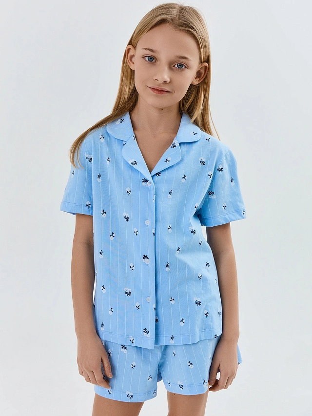 Комплект дев(рубашка, шорты)   (АРТ. 567745)