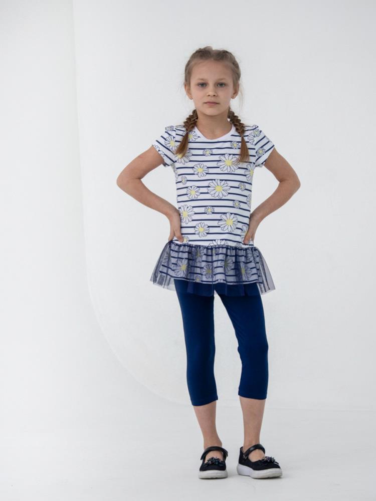 Комплект дев Cherubino (платье типа "туника", бриджи) (АРТ. CSKG 90089)