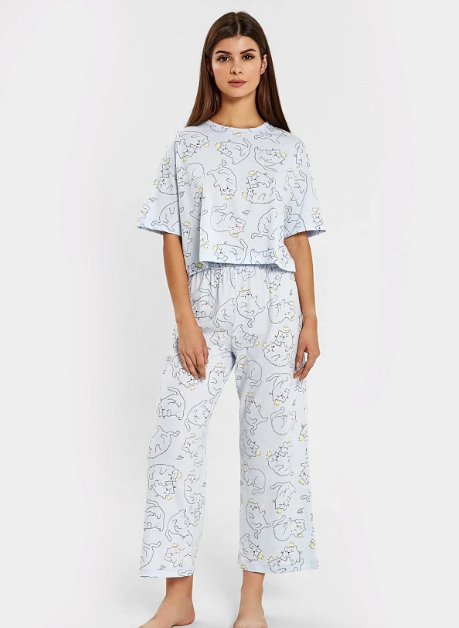 Комплект жен(футболка+бриджи)  (АРТ. 592444)