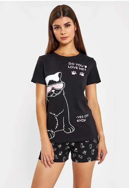 Комплект жен(футболка+шорты) (АРТ. 592439)