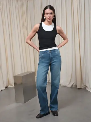 Брюки джинсовые жен   (АРТ. CON-812)