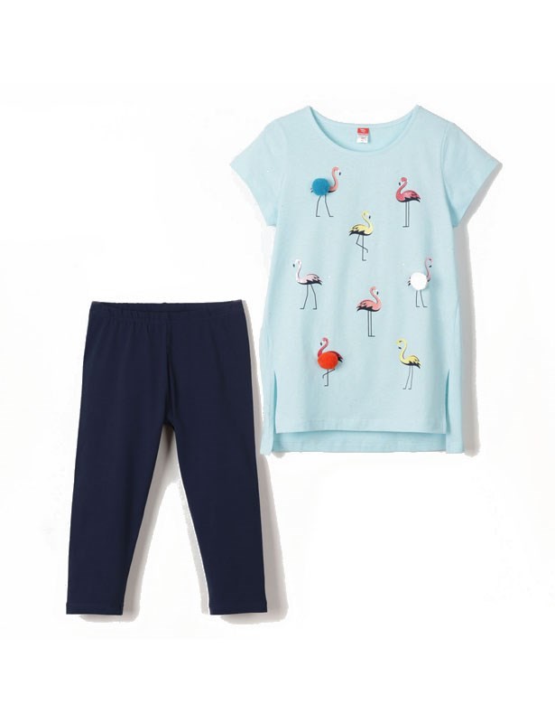 Комплект  дев (Платье модель "туника", бриджи) (АРТ. CSJG 90025)