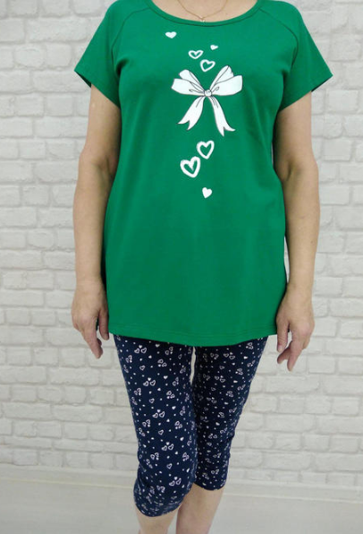 Комплект жен (футболка+леггинсы ) (АРТ. 82024)