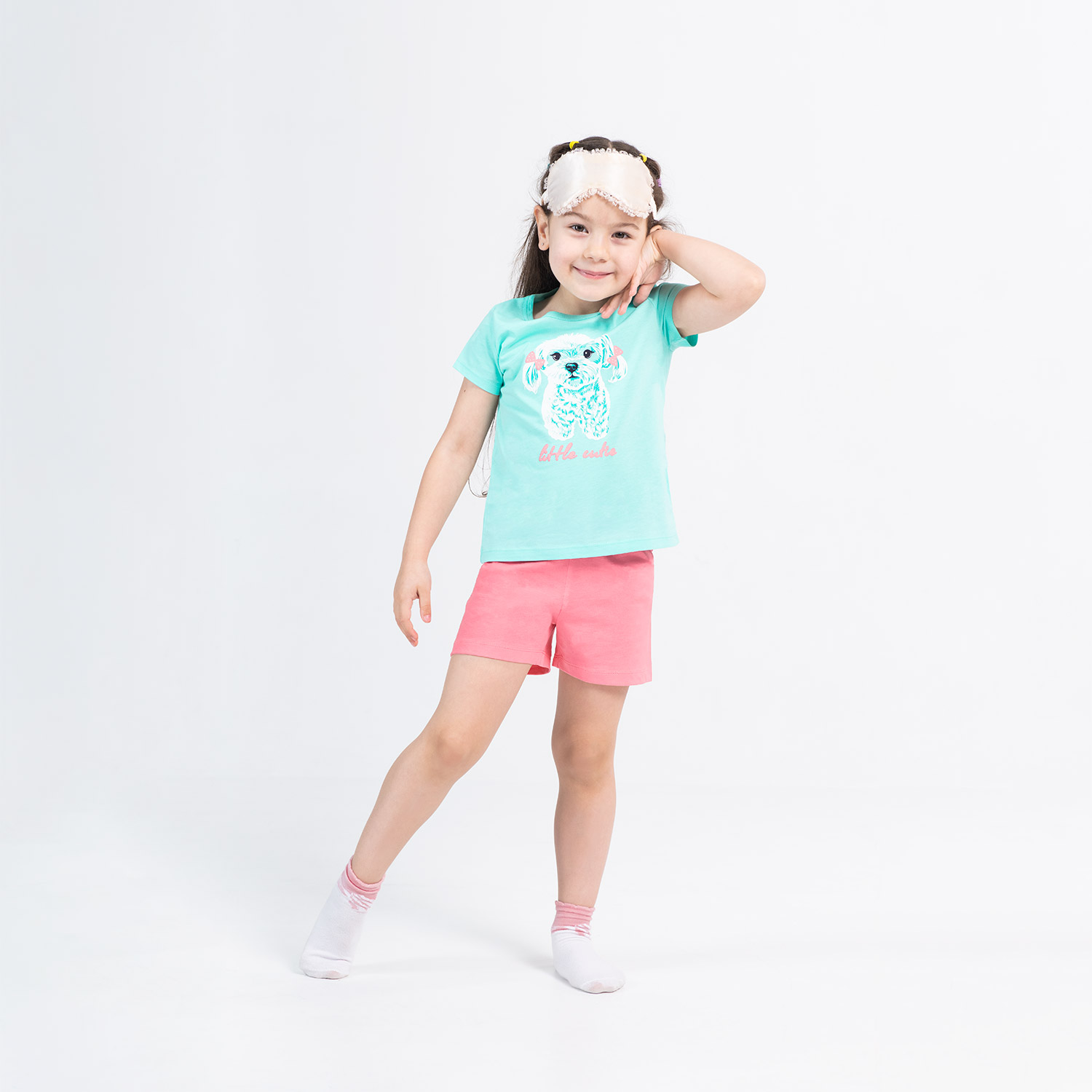 Комплект дев (футболка, шорты) (АРТ. CSKG 50007)