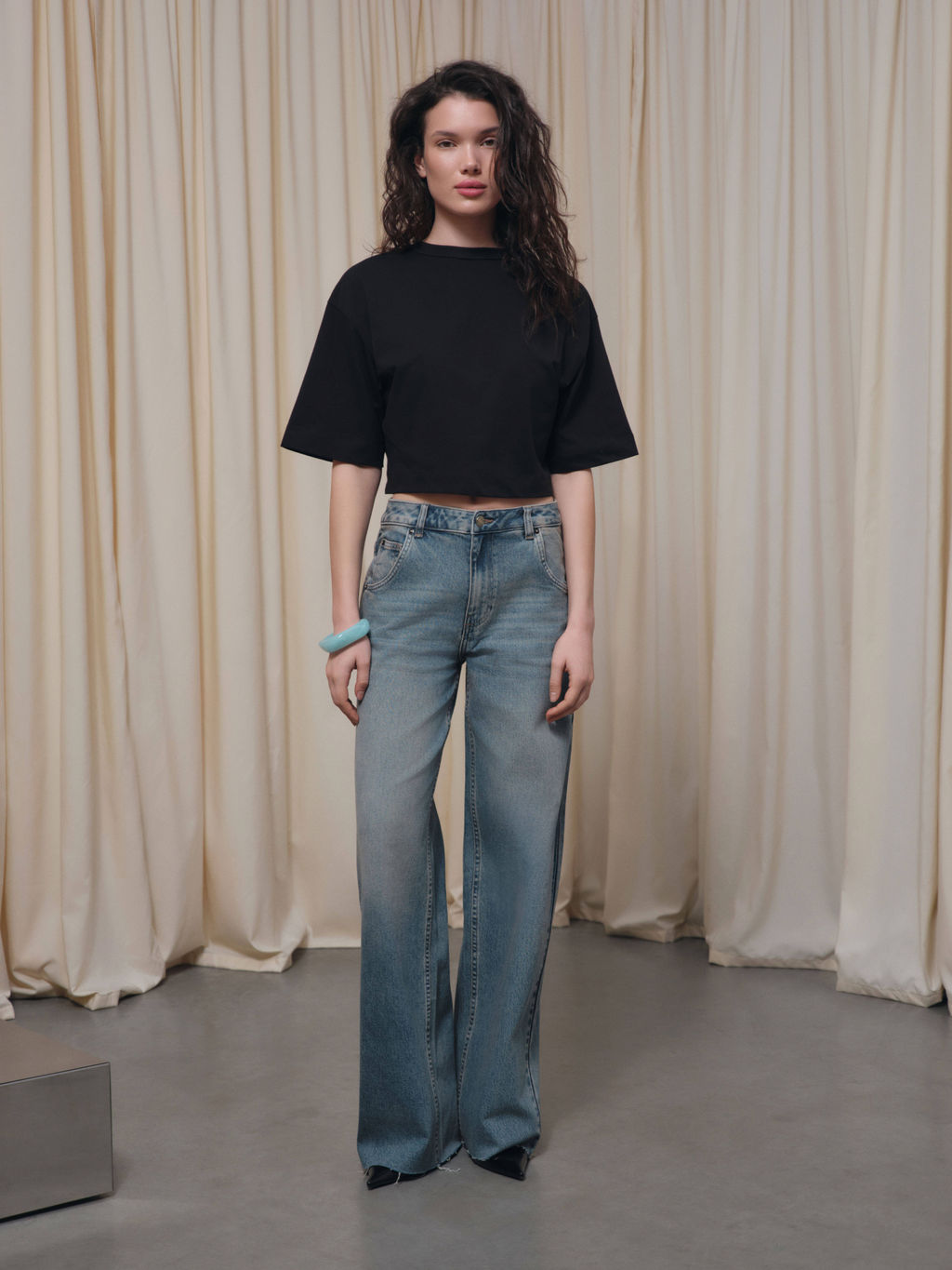 Брюки джинсовые жен  (АРТ. CON-845)