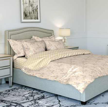 КПБ 2-х сп поплин  (АРТ. П-1904 бежевый)