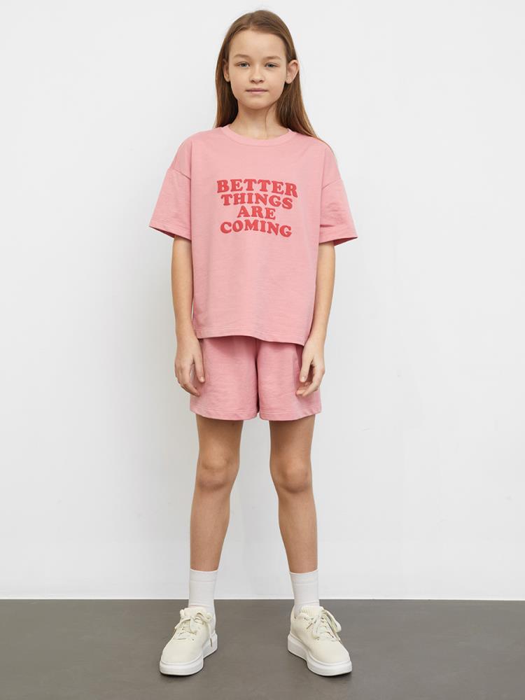 Комплект дев (футболка,шорты) (АРТ. 197728)