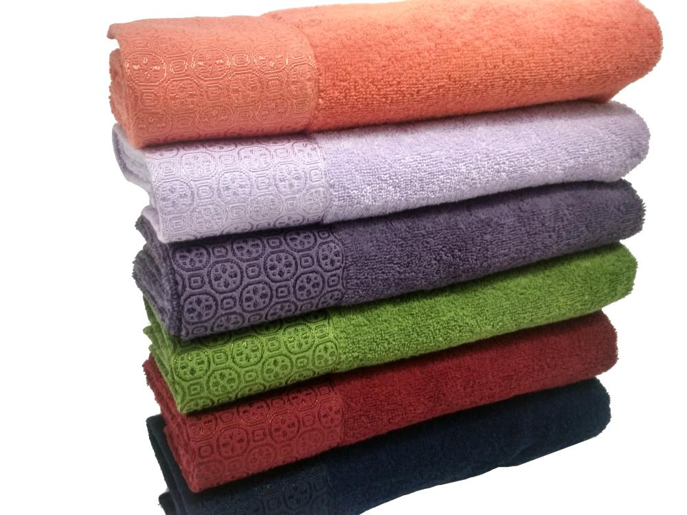 Полотенце махровое 70*140 (430гр Ring 16/1) (АРТ. Монетки 70*140)