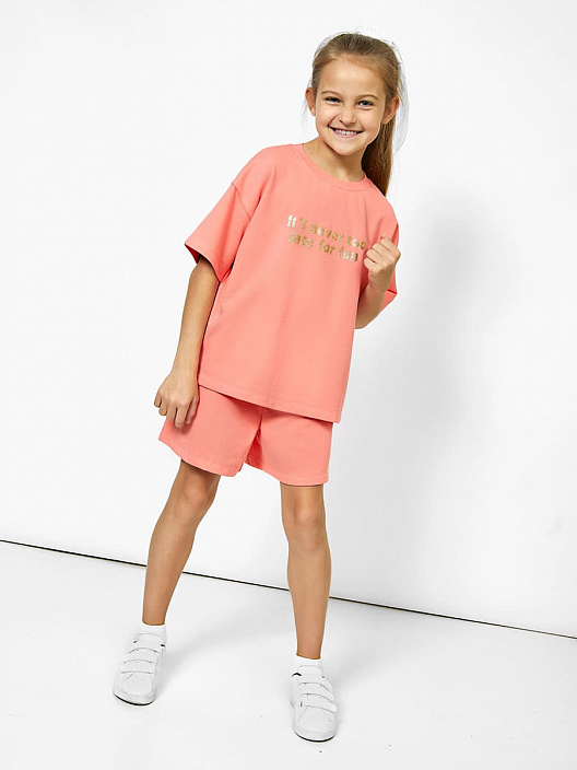 Комплект дев (футболка,шорты) (АРТ. 197728)