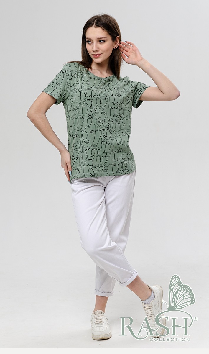 Футболка жен (АРТ. Лица)