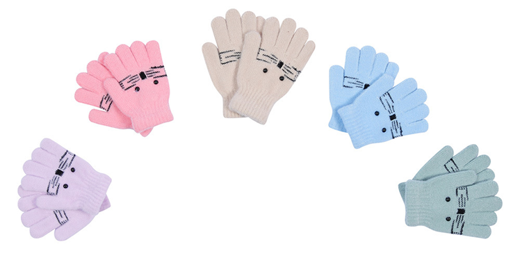 Перчатки дет трикотажные (АРТ. S2162-M)
