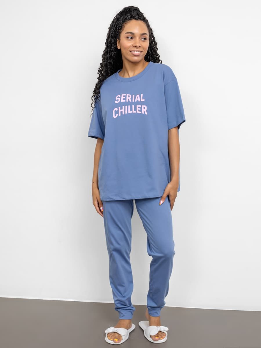 Комплект жен (футболка+брюки) (АРТ. 592440)