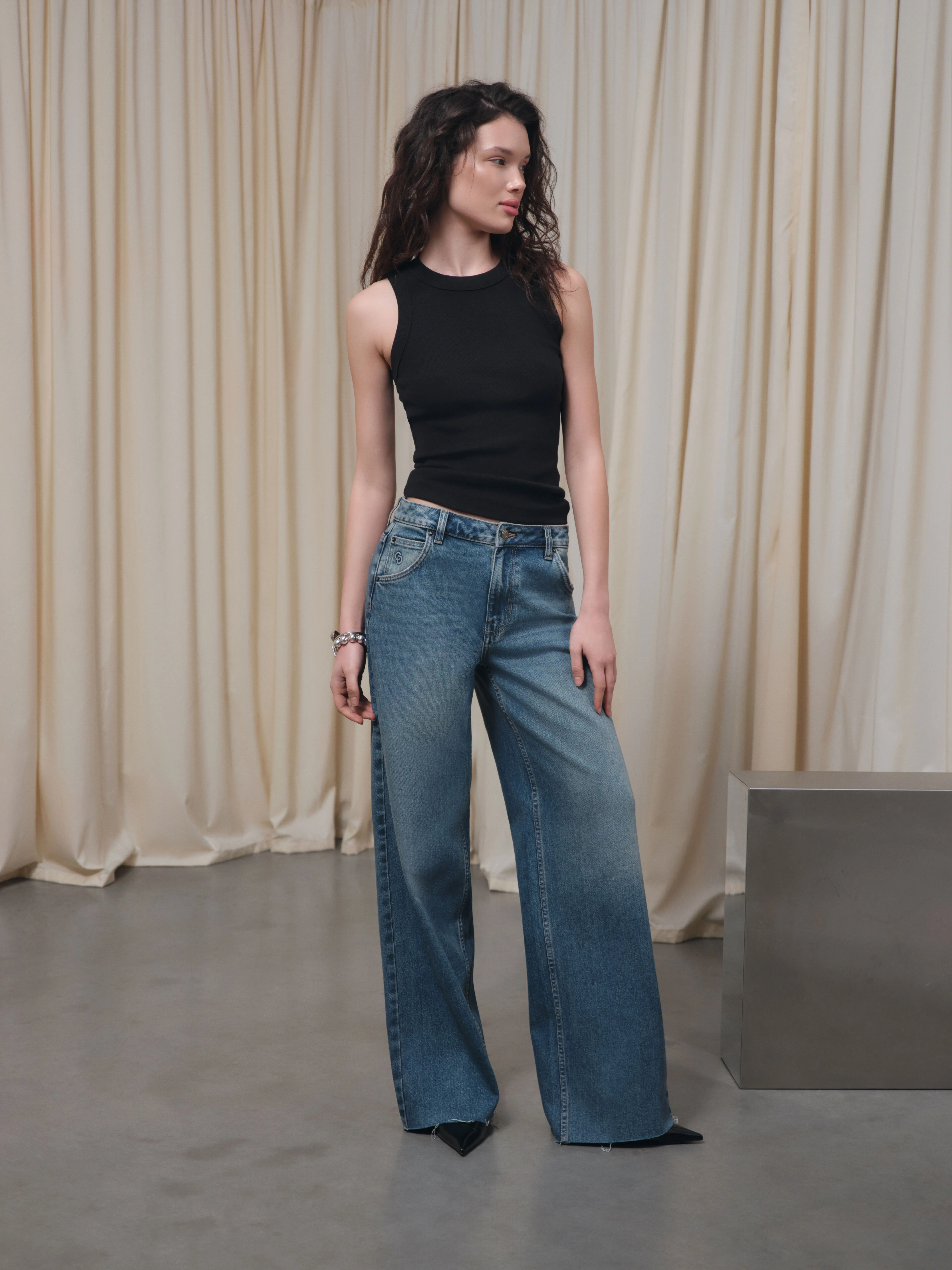 Брюки джинсовые жен  (АРТ. CON-805)