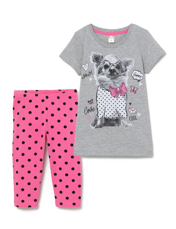 Комплект (футболка, бриджи) дев (АРТ. CWKG 90068)