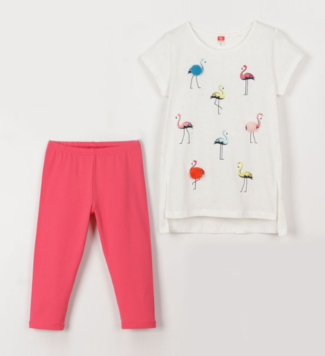 Комплект  дев (Платье модель "туника", бриджи) (АРТ. CSJG 90025)