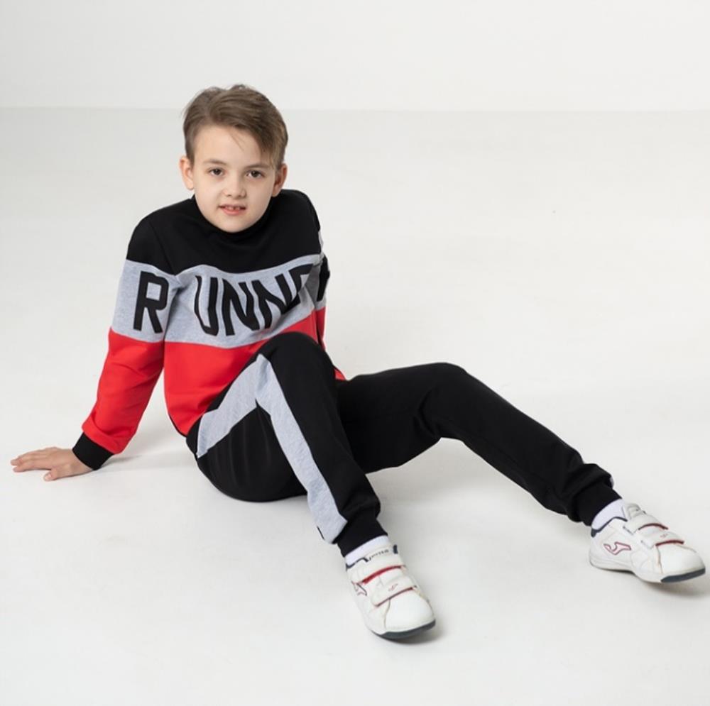 Костюм мал (джемпер модель "свитшот", брюки) (АРТ. CWJB 90033)