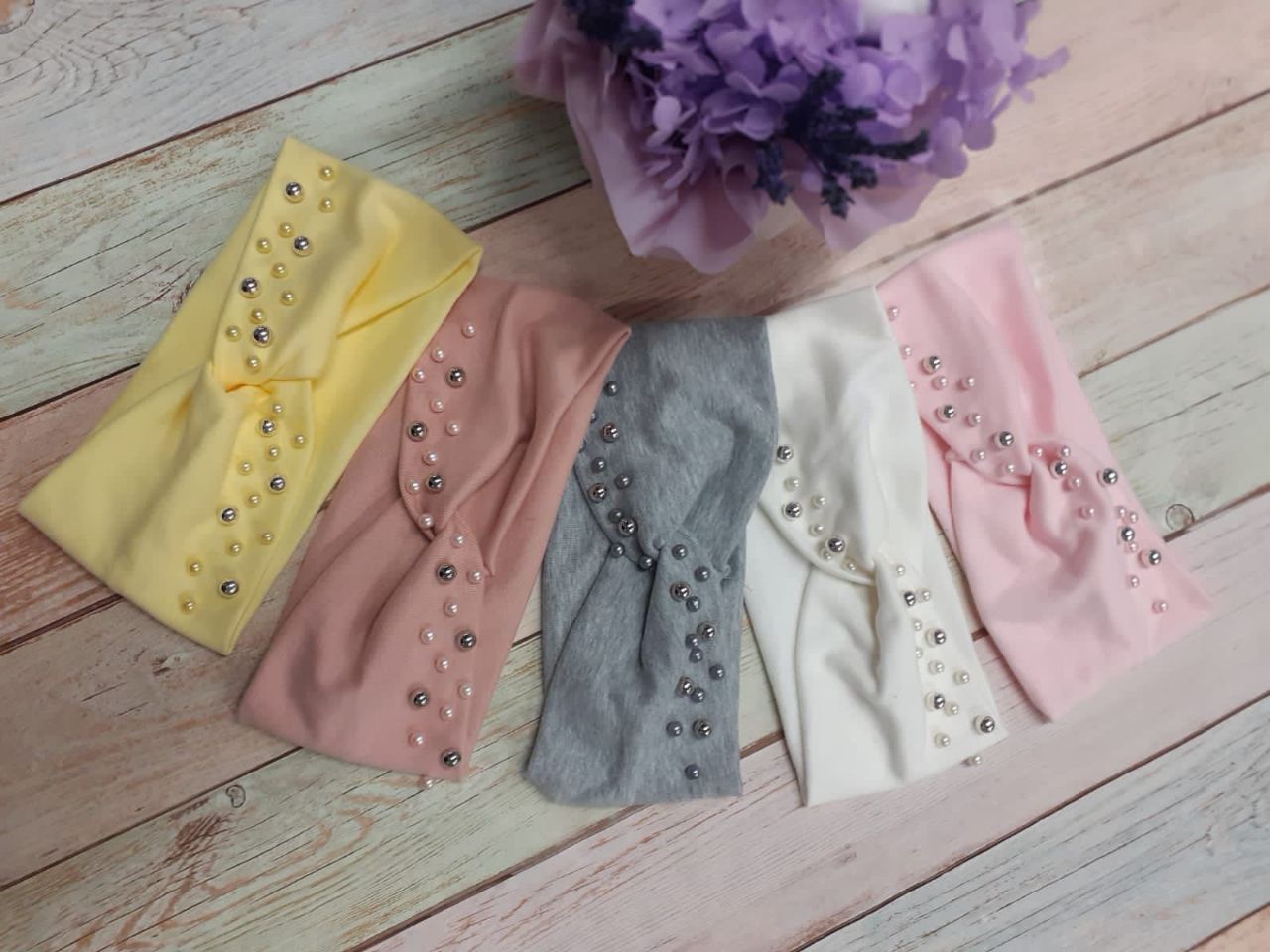 Повязка трикотаж Жемчуг (АРТ. 22-382)