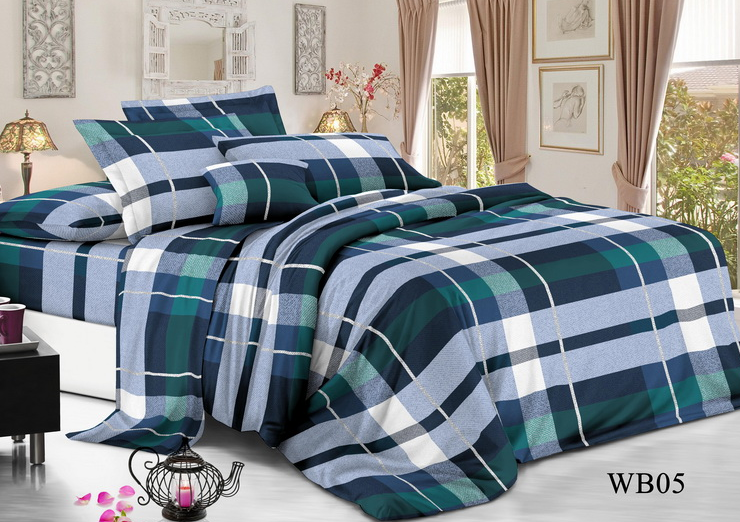 КПБ 2 х сп с евро-простыней поплин (АРТ. WB05)