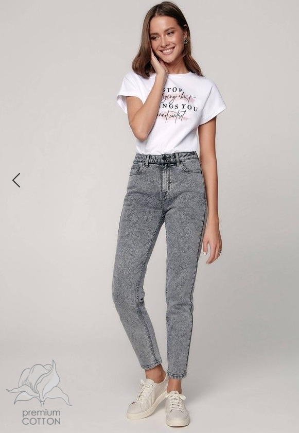 Брюки джинсовые жен Mom Slim (АРТ. CON-313)