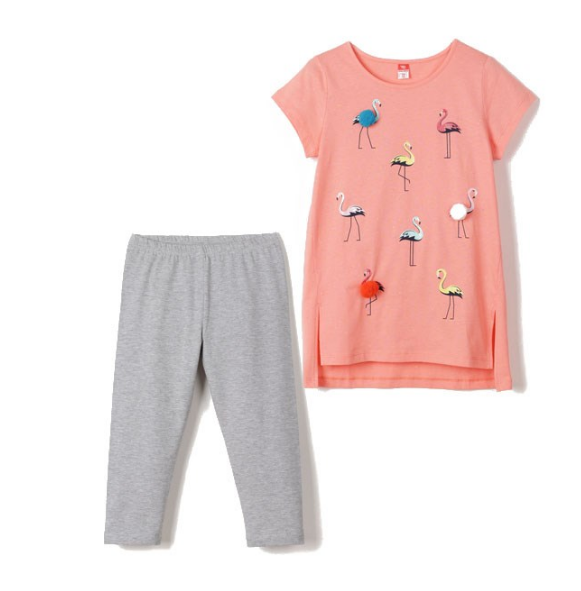 Комплект  дев (Платье модель "туника", бриджи) (АРТ. CSJG 90025)