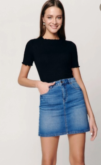 Юбка джинсовая жен. Skirt (АРТ. CON-357)