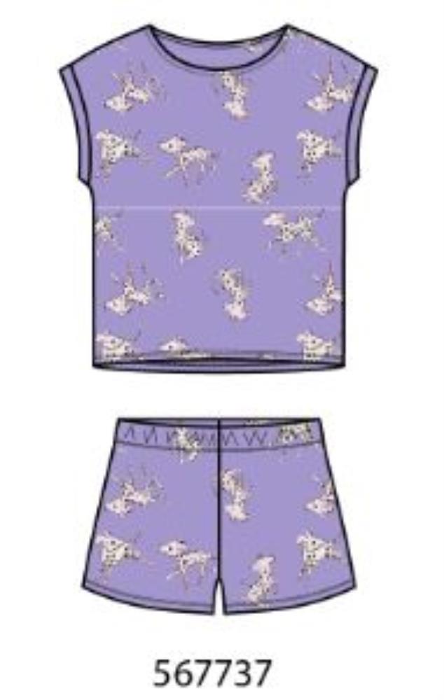 Комплект дев(футболка, шорты) (АРТ. 567737)