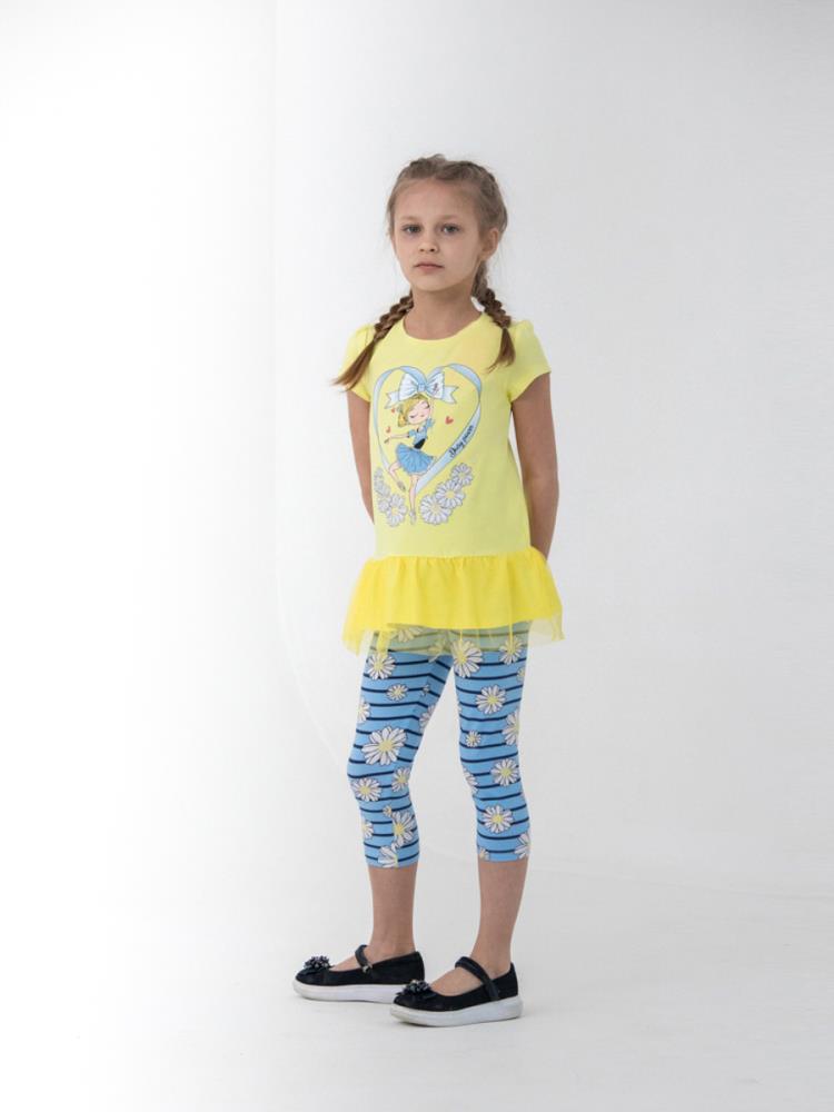 Комплект дев Cherubino (платье типа "туника", бриджи) (АРТ. CSKG 90089)