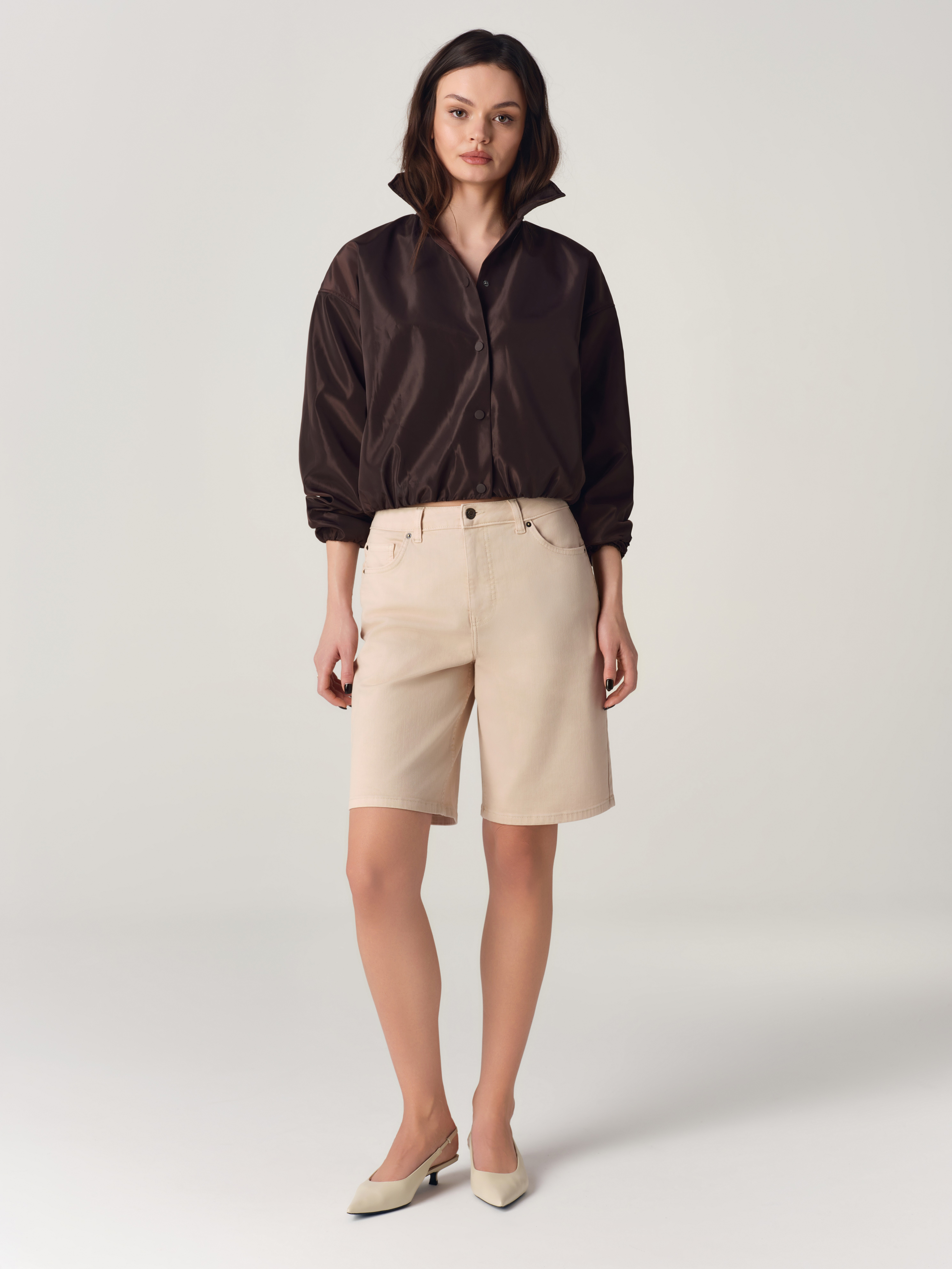 Шорты джинсовые жен (АРТ. CON-885)